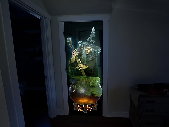 (48" x 72" White) Holographic Rear Projection Screen with Mounting Hardware for Projecting Halloween Videos