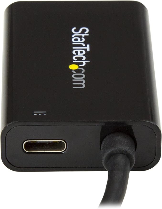 StarTech.com USB C to HDMI 2.0 Adapter with Power Delivery - 4K 60Hz USB Type-C to HDMI Display Video Converter - 60W PD Pass-Through Charging Port - Thunderbolt 3 Compatible - Black (CDP2HDUCP)