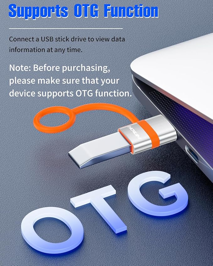 USB to USB C Adapter 2Pack,USB C Female to USB 3.0 Male Adapter,3A Fast Charging 5Gbps Data Transfer for M-acBook,Phone 15 16 17,Pad,A-pple Watch,A-irpods,M-agSafe,G-alaxy,Anti-lost Loop Silver