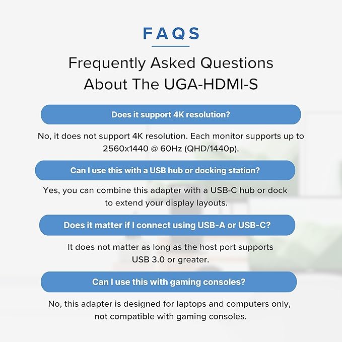 Plugable USB C to HDMI Adapter, Universal Video Graphics Adapter for USB 3.0 and USB-C Macs and Windows, Extend an HDMI Monitor up to 1440p@60hz
