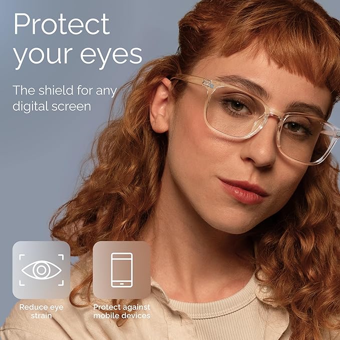 livho High Tech Blue Light Glasses - Advanced Blue Light Blocking Computer Glasses - Screen Fatigue & UV Protection