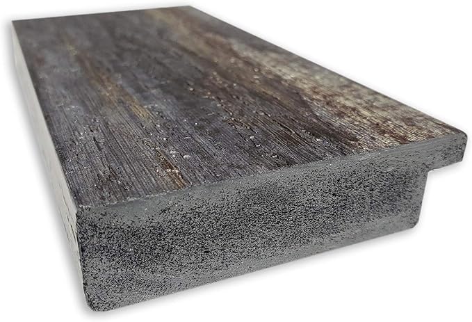 Amanti Art Brown Bathroom Mirror for Over Sink, 25x25 Bark Rustic Char Square Vanity Mirror, Medium Country Rustic Frame, Hangs Horizonally and Vertically, Bathroom Wall Decor, Beveled Edge