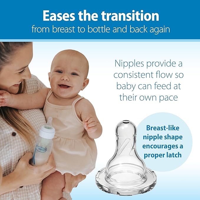 Dr. Brown's Natural Flow® Anti-Colic Options+™ Narrow 8oz/250mL Baby Bottle + Lovey Gift Set with Level 1 Slow Flow Nipples