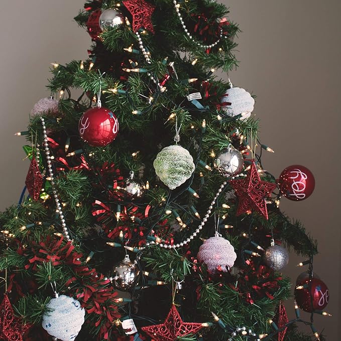 Clear Christmas Lights 200 Count 50 Feet Bulb Mini Lights, Waterproof String Light for Indoor Xmas Tree Garland Birthday Wedding Decoration, Green Wire