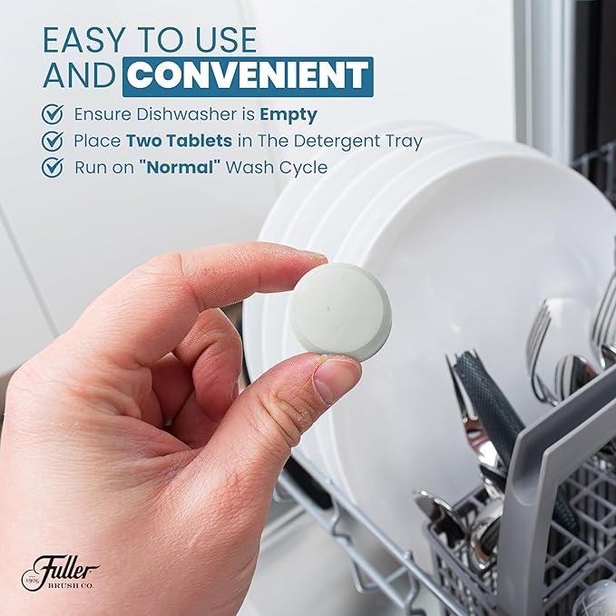 Fuller Dishwasher Cleaner Tabs - Lemon Scent (4)