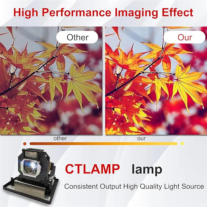 A+ Quality ET-LAE4000 Replacement Projector Lamp Bulb with Housing Compatible with Panasonic PT-AE400 PT-AE4000