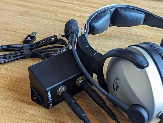USB2GA Aviation Headset to USB Adapter
