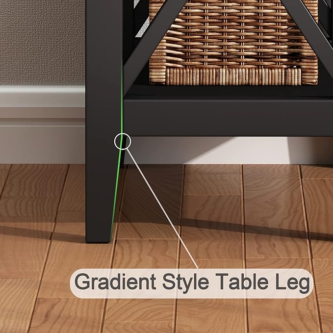 ChooChoo End Table, MDF Material Flip Top Narrow End Table with Drawer, Accent Small Side Table Nightstand for Living Room, Bedroom, and Small Spaces - Black