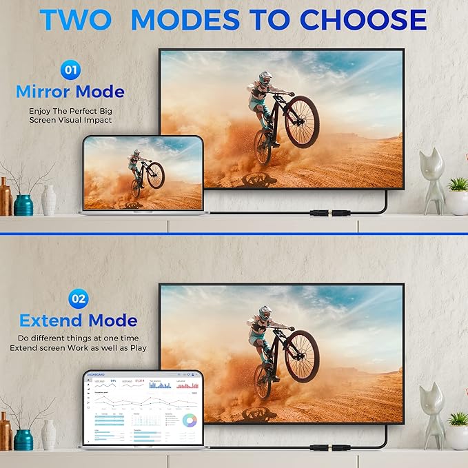 HDMI Male to DVI Female Adapter (2 Pack)，Bi-Directional DVI Female to HDMI Male Connector, Support 1080P Full HD Compatible for Roku, Xbox One, PS5，PS4，Blue-ray DVD, A/V Receivers-0.6ft