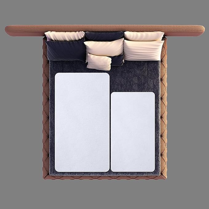 Waterproof Crib Pad, Mattress Protector - Reusable Incontinence Flannel Crib Protector, 27" x 50", for Baby, Toddler, Elderly, Pets - White