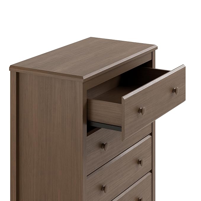 Storkcraft Alpine 4 Drawer Dresser (Hazelnut) – GREENGUARD Gold Certified, Kids Storage Organizer, Modern 4 Drawer Chest for Bedroom, Must-Have Nursery Storage