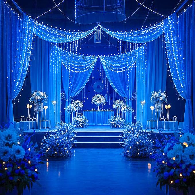 Ehome Fairy Lights, USB Operated Fairy Light Plug in 66ft 200 Led Waterproof String Lights Copper Wire Decorative String Light for Bedroom Indoor Christmas Wedding Party Patio Window (Blue)
