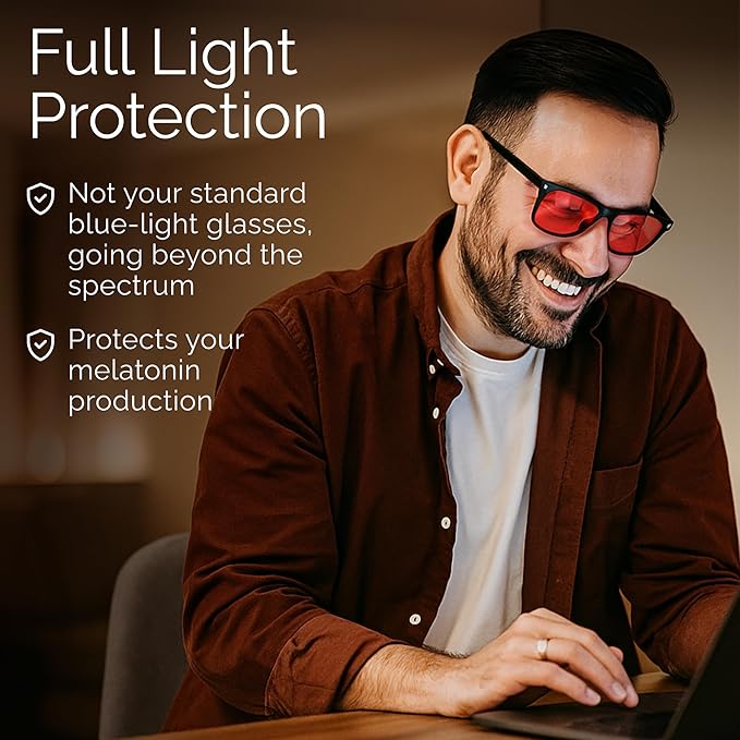 livho High Tech Blue Light Glasses - Advanced Blue Light Blocking Computer Glasses - Screen Fatigue & UV Protection