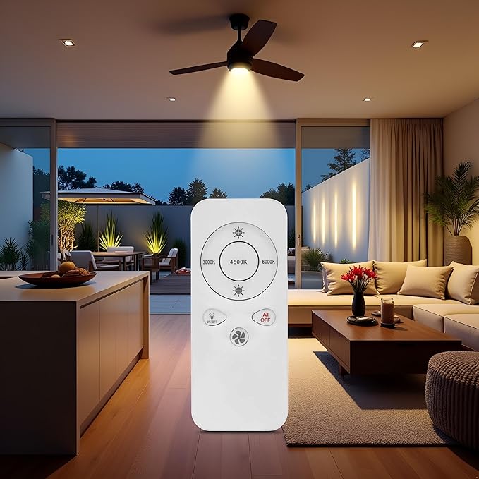 FS400-B2 Fan Remote Replacement Compatible with MOTCTQVD FS400-B2 Socket Breeze Ceiling Fan Light Controller (FS400-B2)