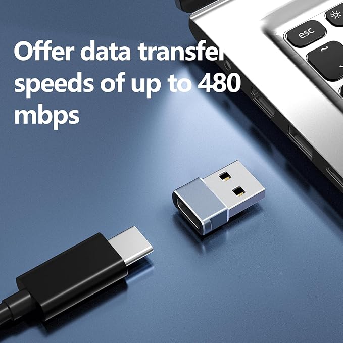 USB to USB C Adapter,USB C Female to USB Male Charger Converter Compatible with Apple Watch Ultra iWatch,Phone 17/16/15/ Pro Max Plus,Pad,S23,Car, Laptop,Charger, Quest Link, etc.9 Packs