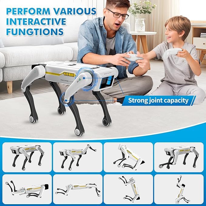 Smart Robot Dog - Interactive STEM Pet with Voice Control, 30+ Actions & APP Programming, Durable Design for Kids Age 6+ (Compatible with iOS/Android)