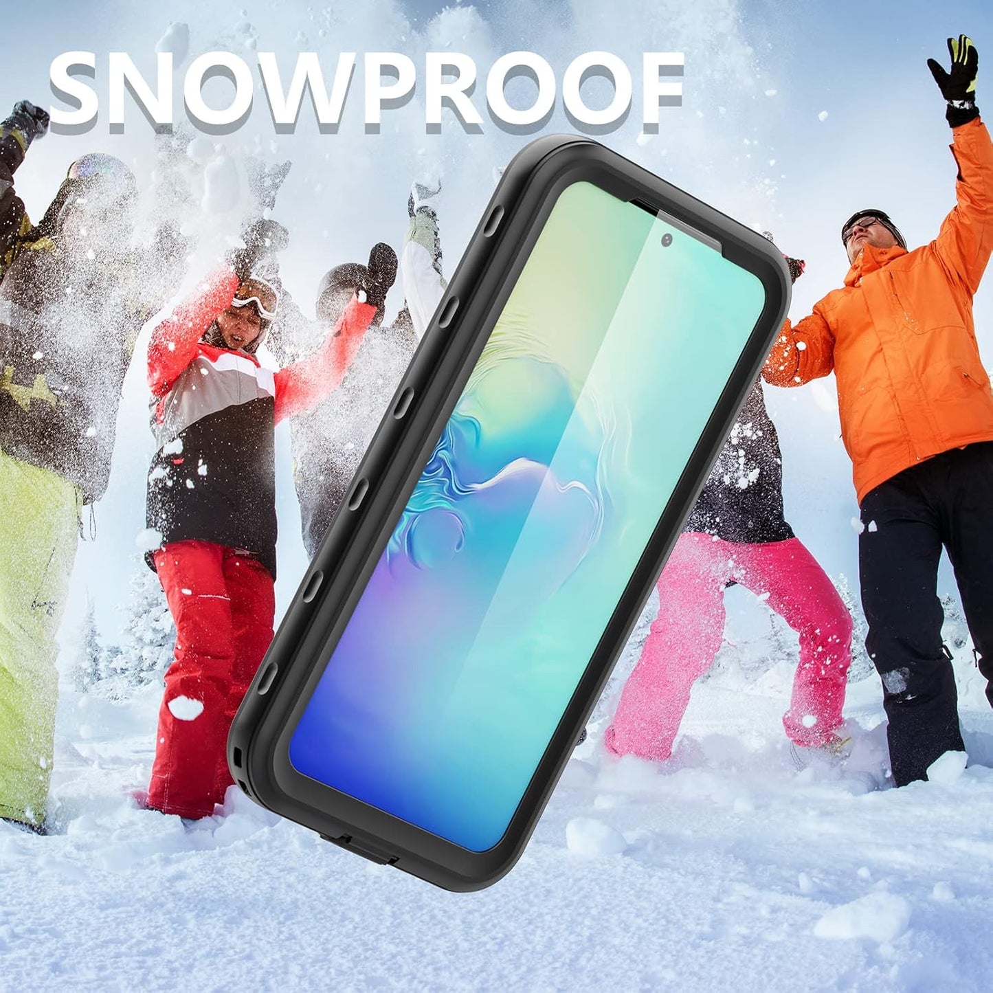 Fully Sealed Waterproof Case for Samsung Galaxy A54 5G, IP68 Shockproof Dustproof Clear Cover Protector for A54 5G