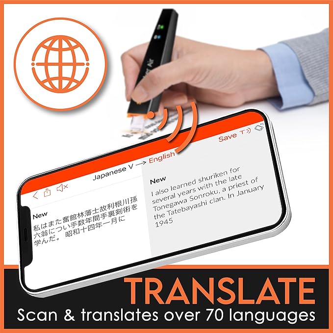 Scanmarker Air Reading Pen & Pen Scanner | Translator Pen for Dyslexia, Students & Professionals - Compatible with Mac, Windows, iOS & Android