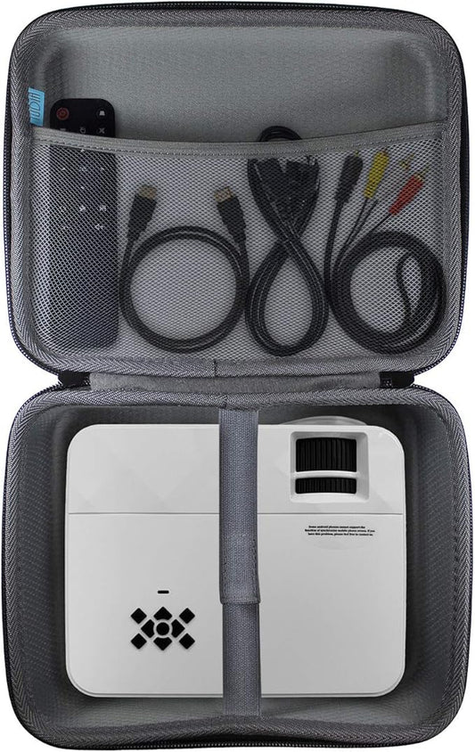 TUDIA EVA Empty Portable Hard Storage Carrying Travel Case For Mini Projector and Accessories Compatible with TMY, Aurzen, NICPOW, HAPPRUN, CiBest, HOMPOW, ELEPHAS, NISOO, PANSEBA, VOPLLS and NICPOW