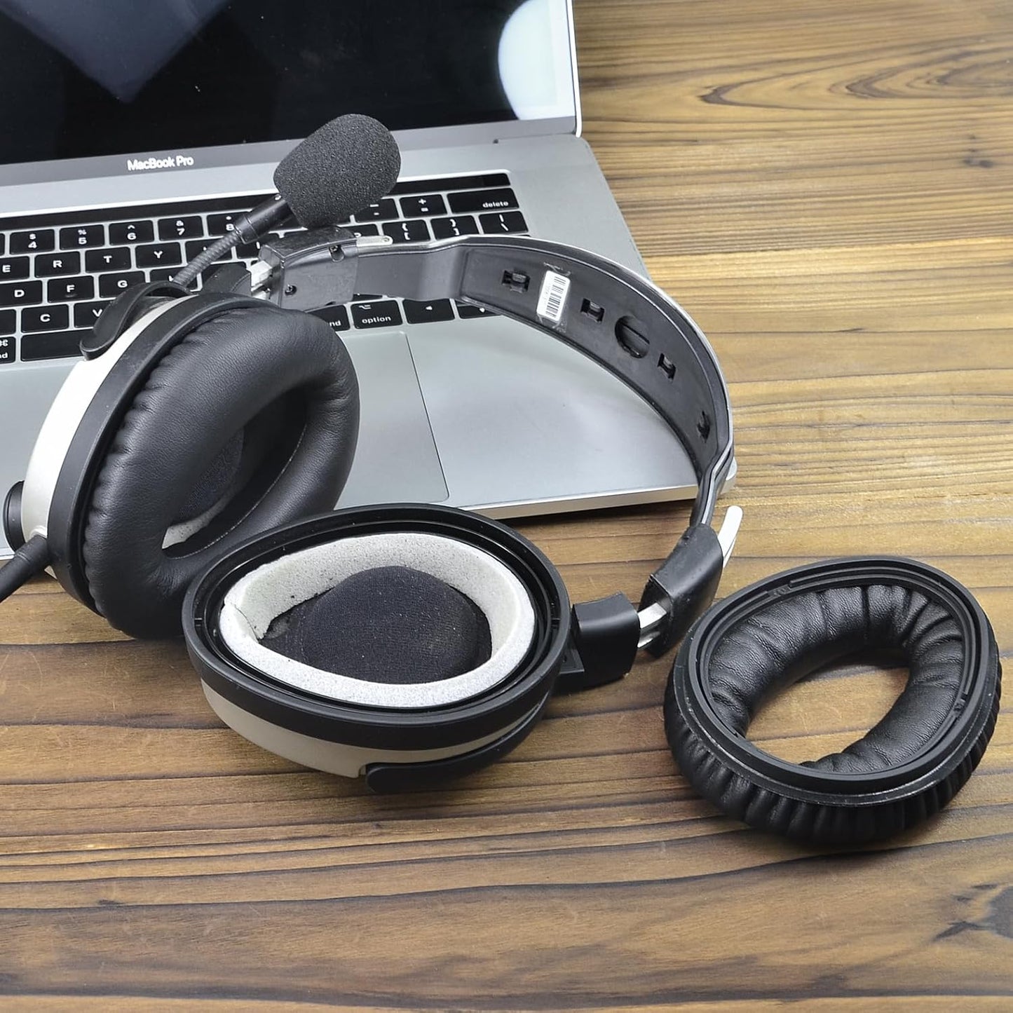 Zulu Ear Pads Soft Leather Replacement Earpads Cover/Mic Muff for Zulu, Zulu.2, Zulu PFX, Sierra Aviation Headsets
