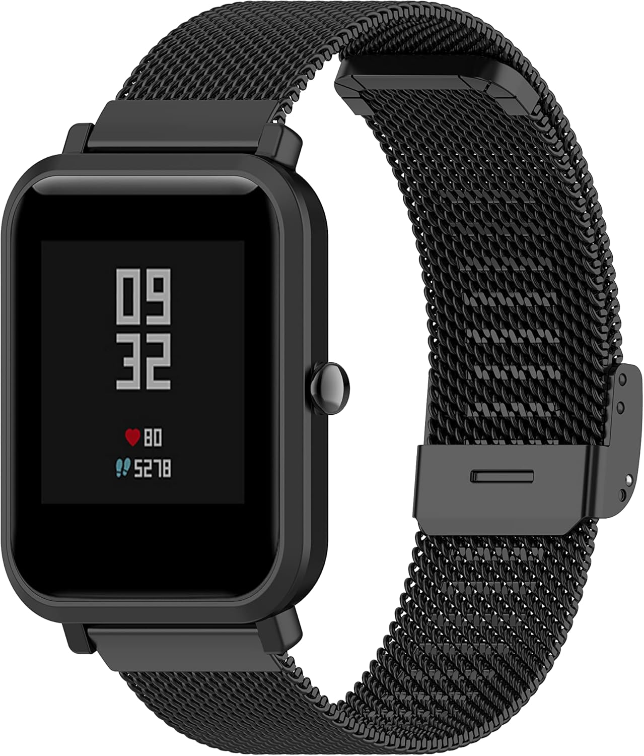 Metal Mesh Stainless Steel Loop Watch Band Compatible with OYV TGW101, TGW008, Adjustable Strap for Women&Men