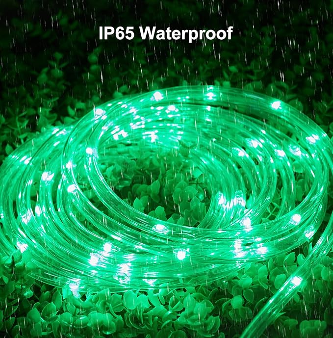 Brightown Rope Lights Outdoor, 66 FT 24 Color Changing String Lights with Remote, 200 LED String Lights Indoor Bedroom, Rope Light for Outside, Waterproof Christmas Lights for Outdoor Decoration