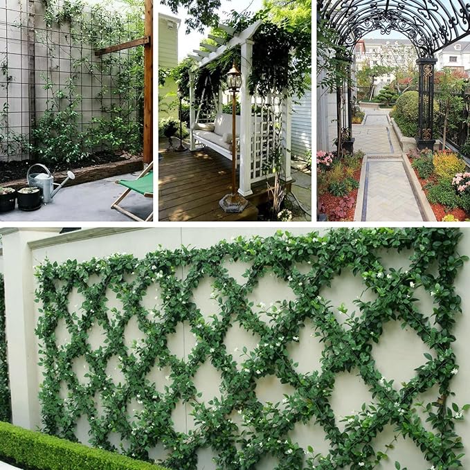 Tbestmax 237 Feet 36 Pack Artificial Ivy Leaf Plants, Green Vine Leaves, Greenery Hanging Garland, Fake Foliage Flowers for Home Kitchen Garden Office Wedding Wall Decor