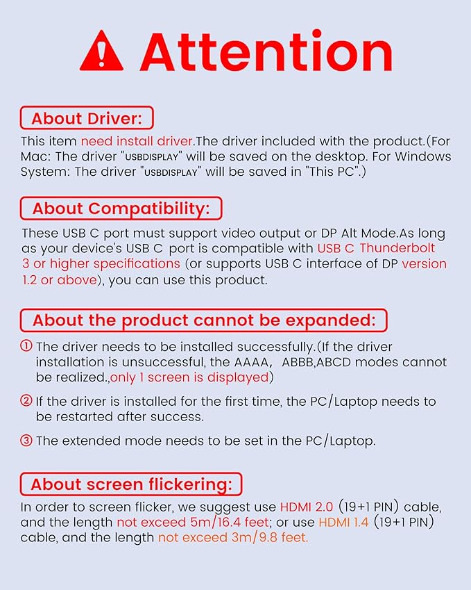 avedio links USB C to HDMI Multi Monitor Adapter, HDMI Splitter 1 in 3 Out Extended Display for Triple Monitor with 100W PD Port, Out 1 4K@60Hz, Out 2 and 3 1080p, Display for Windows Mac OS
