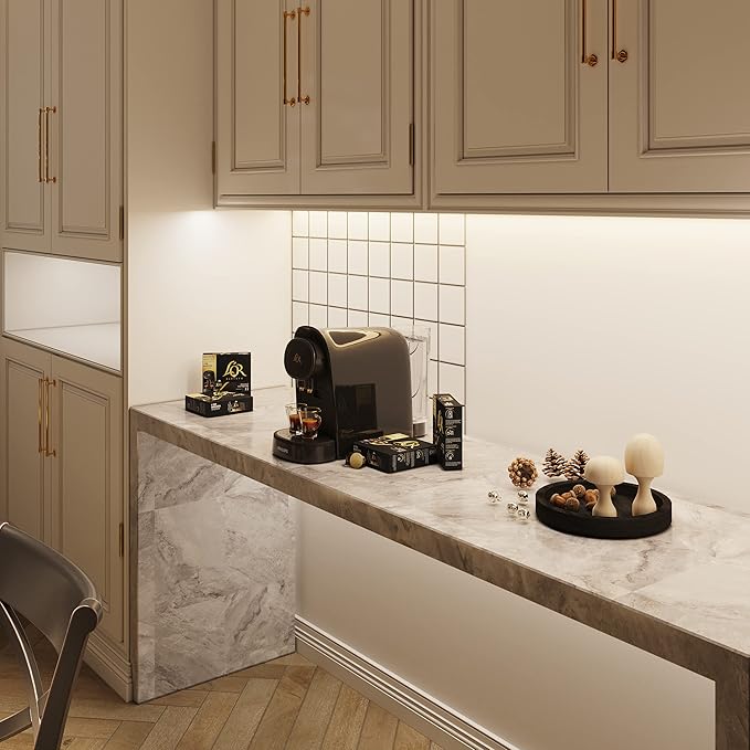 GETINLIGHT 24-inch Hardwired Only LED Under Cabinet Lighting, Daylight White(5000k), Dimmable, Matte White Finished, ETL Listed, IN-0201-13-WH-50