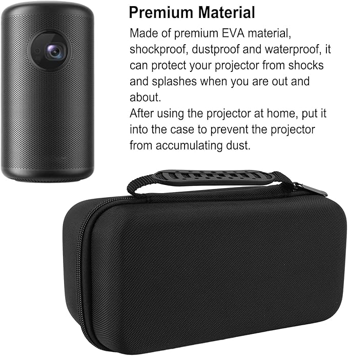 Yunir Projector Carrying Case for Capsule 3 Lasers 1080P,EVA Projector Bag Shockproof Portable Mini Projector Hard Travel Storage Bag for HY300 HY300 Pro