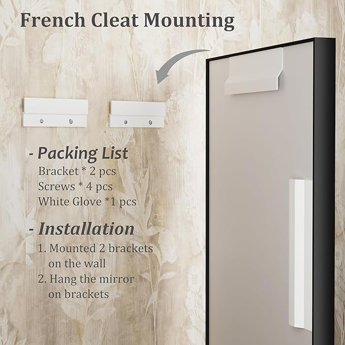 22x30 Inch Black Metal Framed Wall Mirror with Square Corner, Matte Black Rectangle Bathroom Vanity Mirror for Wall, Anti-Rust, Hangs Vertically or Horizontally