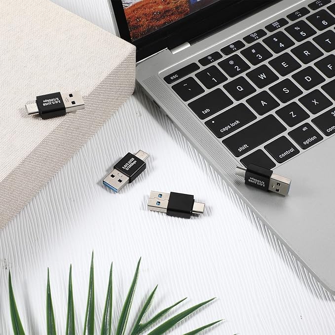 4 PCS USB-C 3.0/3.1 Male to Males Adapter, USB C/Type C Males to USB Male Converter for Computers Notebook Mobile Phones Connector Connection or Data Cable Extension
