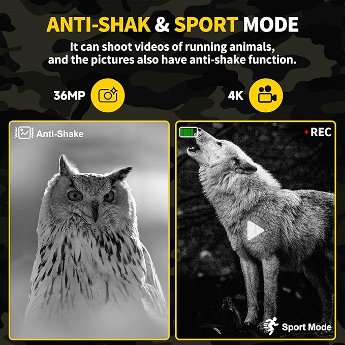 Night Vision Goggles - 4K Night Vision Binoculars for Adults, 3'' HD Screen Binoculars can Save Photo and Video with 32GB TF Card, Camouflage