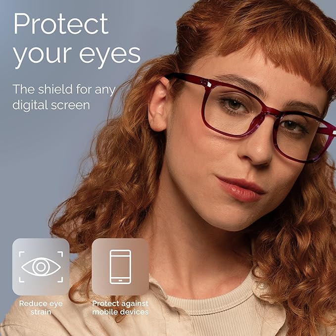livho High Tech Blue Light Glasses - Advanced Blue Light Blocking Computer Glasses - Screen Fatigue & UV Protection