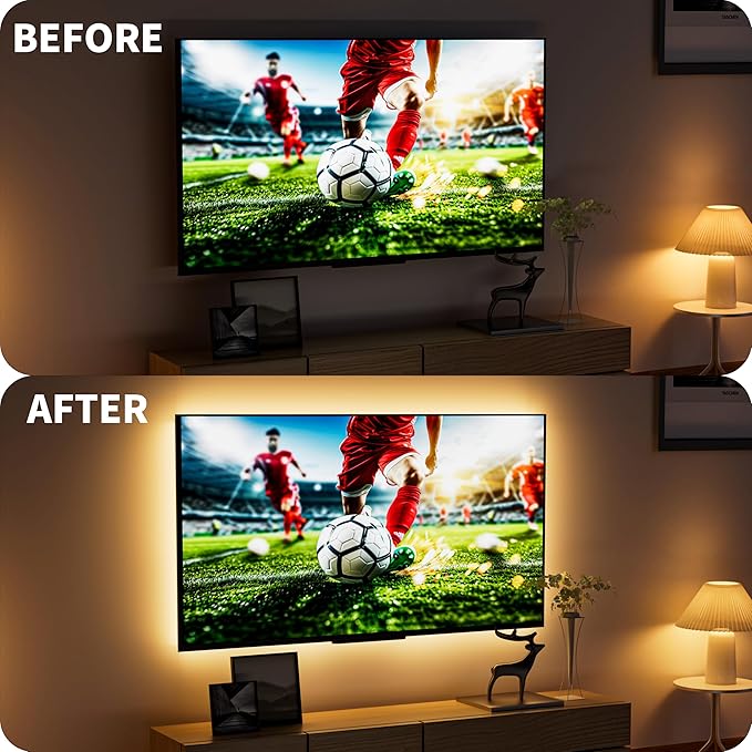PAUTIX COB LED Strip Light 5V USB 9.84ft/3m 640LEDs 1200lm Dimmable LED Strip Light 3000K Warm White CRI90+ USB TV Backlight,Flexible Under Cabinet Tape Light for Bedroom,Kitchen,Home DIY Lighting