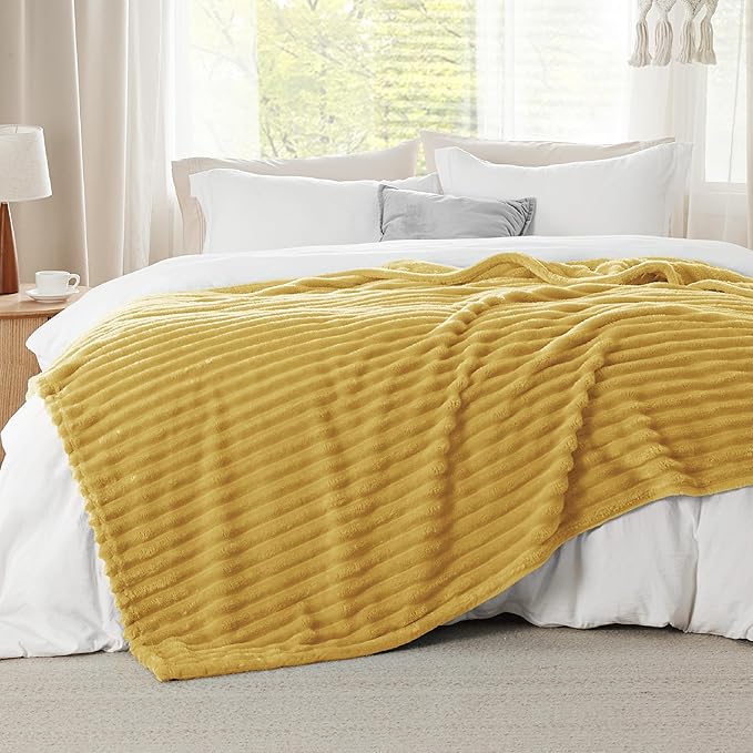 Bedsure GentleSoft Honey Fleece Blanket for Couch - Cozy Soft Blankets for Women, Cute Small Throws for Girls, 90x90 Inches