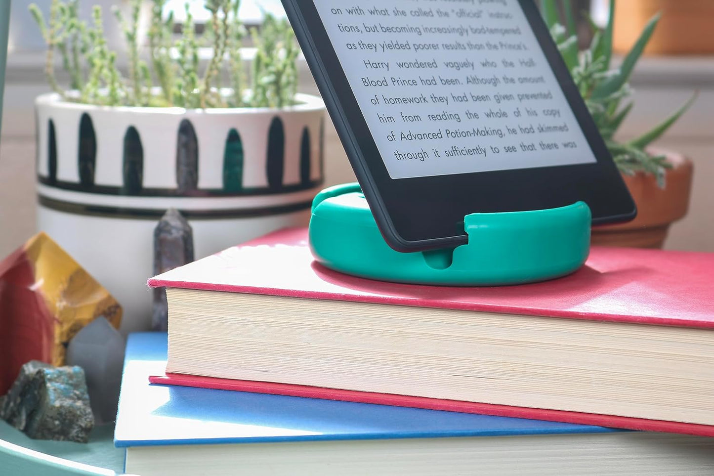 GoDonut Phone Stand Original - Cell Phone Holder + Tablet Stand Desk Organizer, Compatible with iPhone 16 15 14 Pro