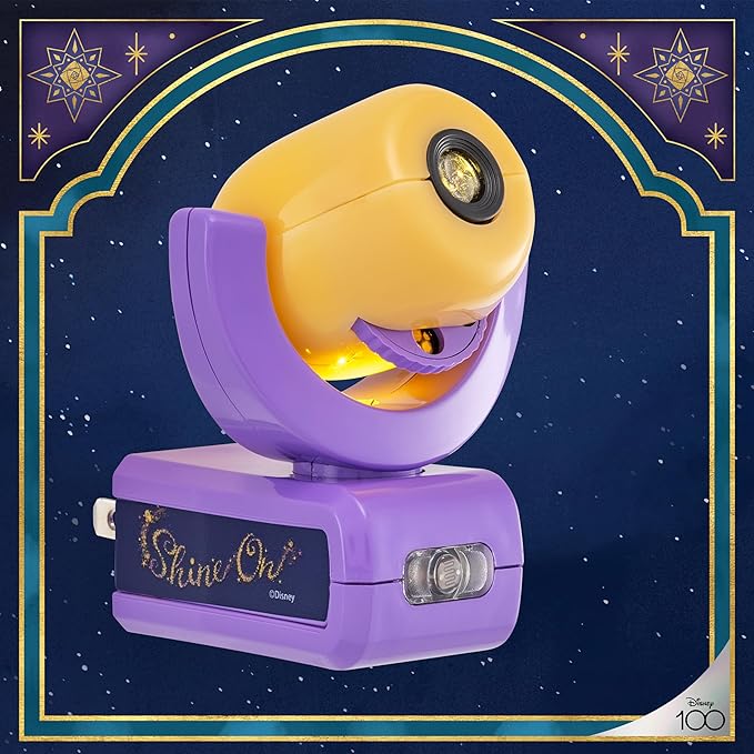 Projectables Disney Wish LED Night Light Plug-in Dusk-to-Dawn Projector Ideal for Kids Girls Boys Nursery Playroom Bathroom Bedroom 80089