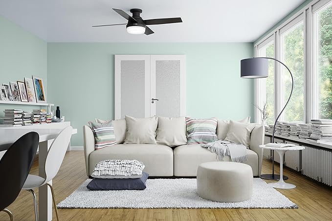 Hunter 52389 Dempsey Ceiling Fan 52 inches Matte Black