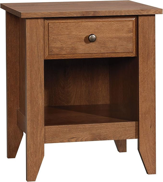 Sauder Shoal Creek Night Stand, Bedside, Bedroom Side Table, L: 20.87" x W: 17.48" x H: 24.06", Oiled Oak