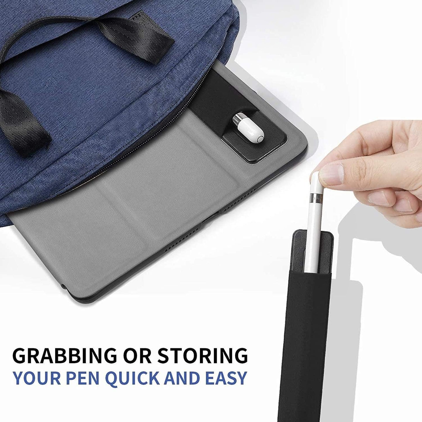 Jet Black BoxWave Stylus Pouch for Acer Chromebook 11 (C732) - Portable Self-Adhesive Stylus Holder Carrier