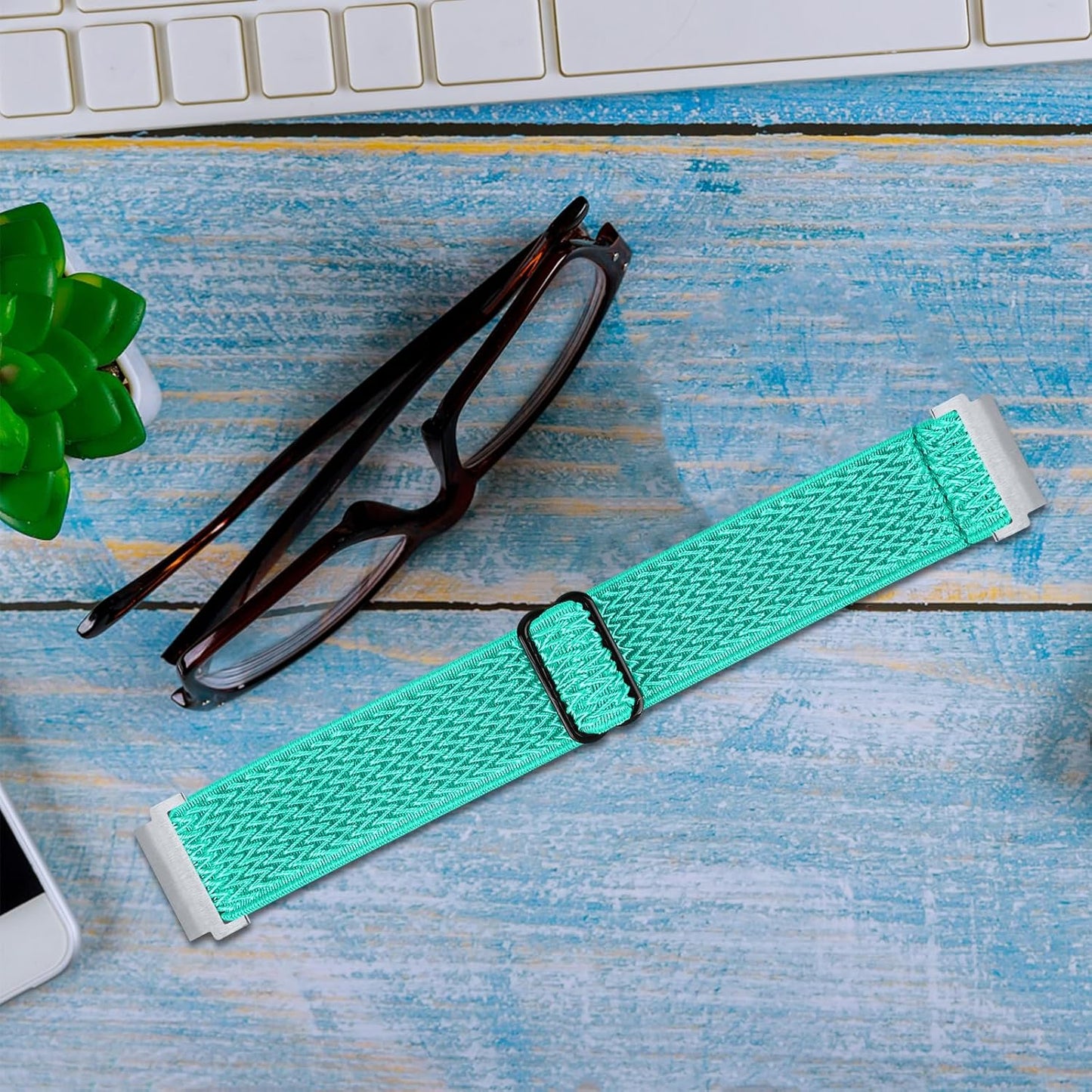 RuenTech 2 Pack Elastic Bands for OYV TGW008/Kuizil T70 Smart Watch Band, Adjustable Nylon Straps Replacement