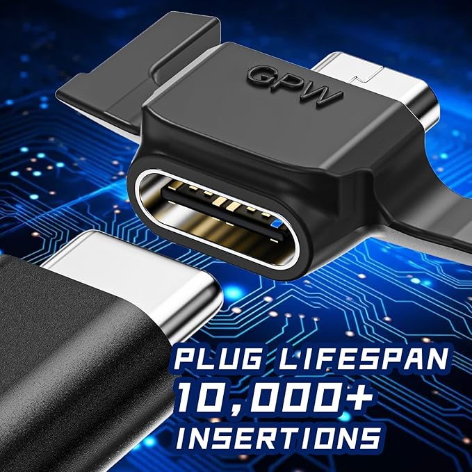 USB-C Charging Adapter Compatible with Logitech GPW1/GPW2 Wireless Gaming Mouse | No Dock,Micro-USB to Type-C Converter | Compact & Lightweight Design | Charging & Data Transfer | Model-Specific