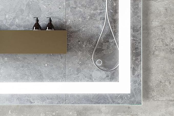 LED Vanity Bathroom Mirror 36 x 36 in. Wall Mounted, Dimmable, Lighted, Anti-Fog Mirror – Modern, Frameless Design