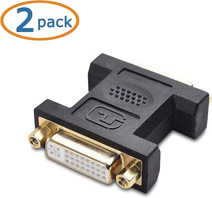 Cable Matters 2-Pack DVI Coupler (DVI Female to Female Adapter)