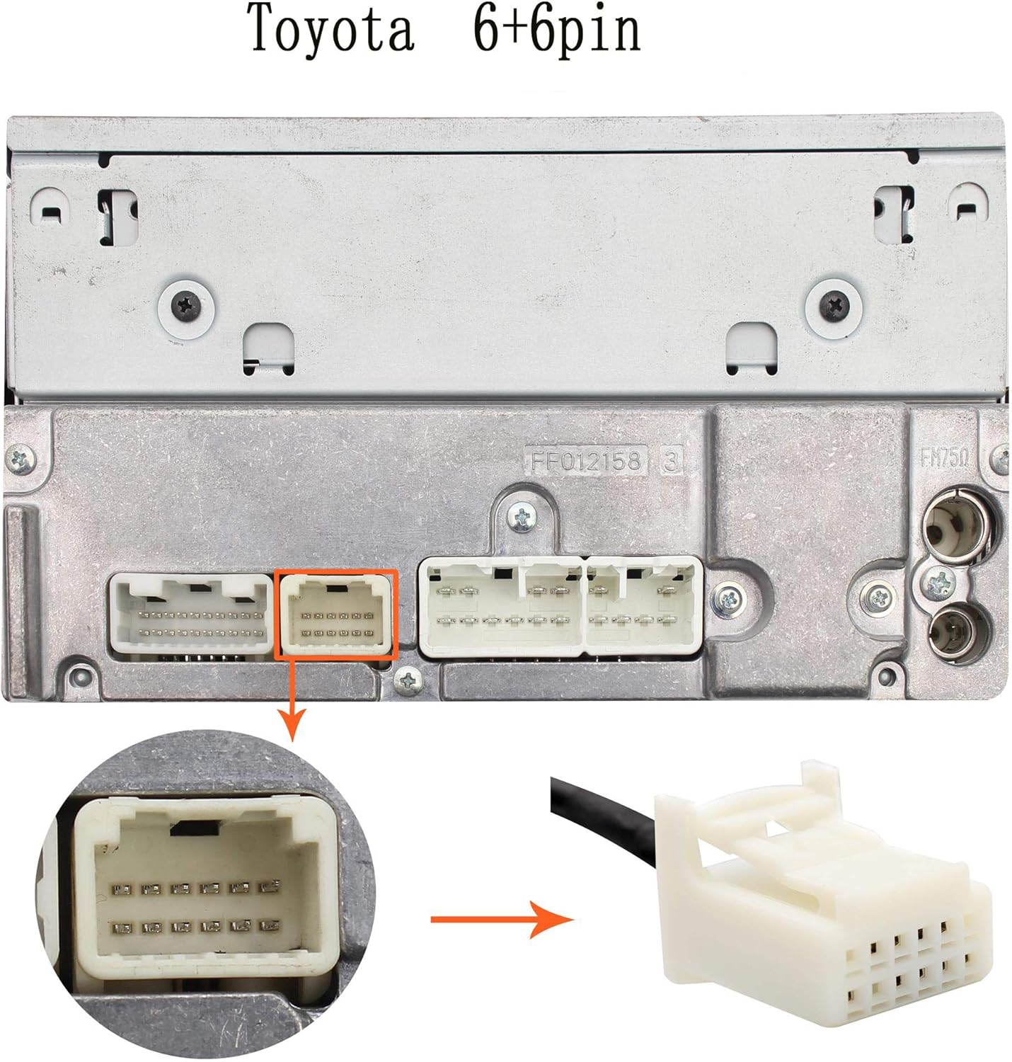 Yomikoo Car Audio Input Adapter, USB AUX CD Changer for Toyota Corolla, Camry, Auris, Avensis, Tacoma
