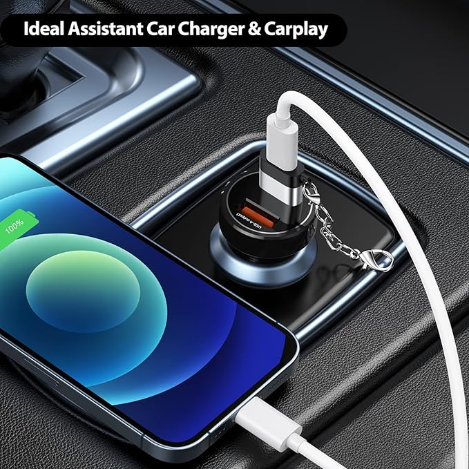 USB C Female to USB Male Adapter 2 Pack, USB 2.0 (18W Charging & 480Mbps Data Transfer Sync) Converter with Keychain, USBC Type C Connector for Laptop Car Charger Headphone Computer Hub etc.
