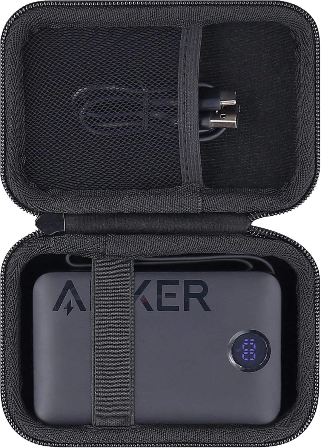 khanka Hard Case for Anker 20,000mAh Portable Charger, 22.5W High-Speed Power Bank with Built-in USB-C Cable
