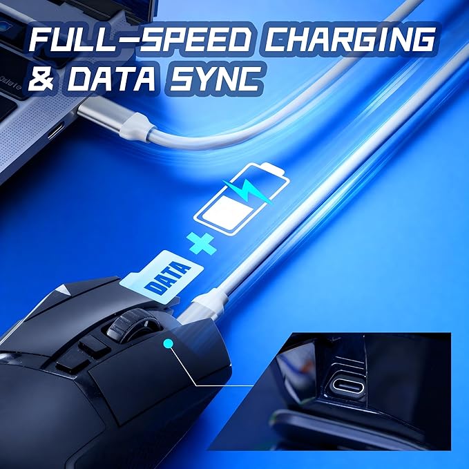 USB-C Charging Adapter Compatible with Razer Wireless Gaming Mouse - Viper Ultimate/Basilisk Ultimate/DeathAdder V2 Pro | No Dock,Micro-USB Cable to Type-C Converter | Compact & Lightweight Design