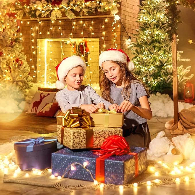 Minetom 2 Pack Globe String Lights Battery Operated, Totally 120 LED Fairy Lights with Remote, Waterproof for Indoor Outdoor Bedroom Classroom Dorm Camping Canopy Wedding Xmas Decor, Warm White
